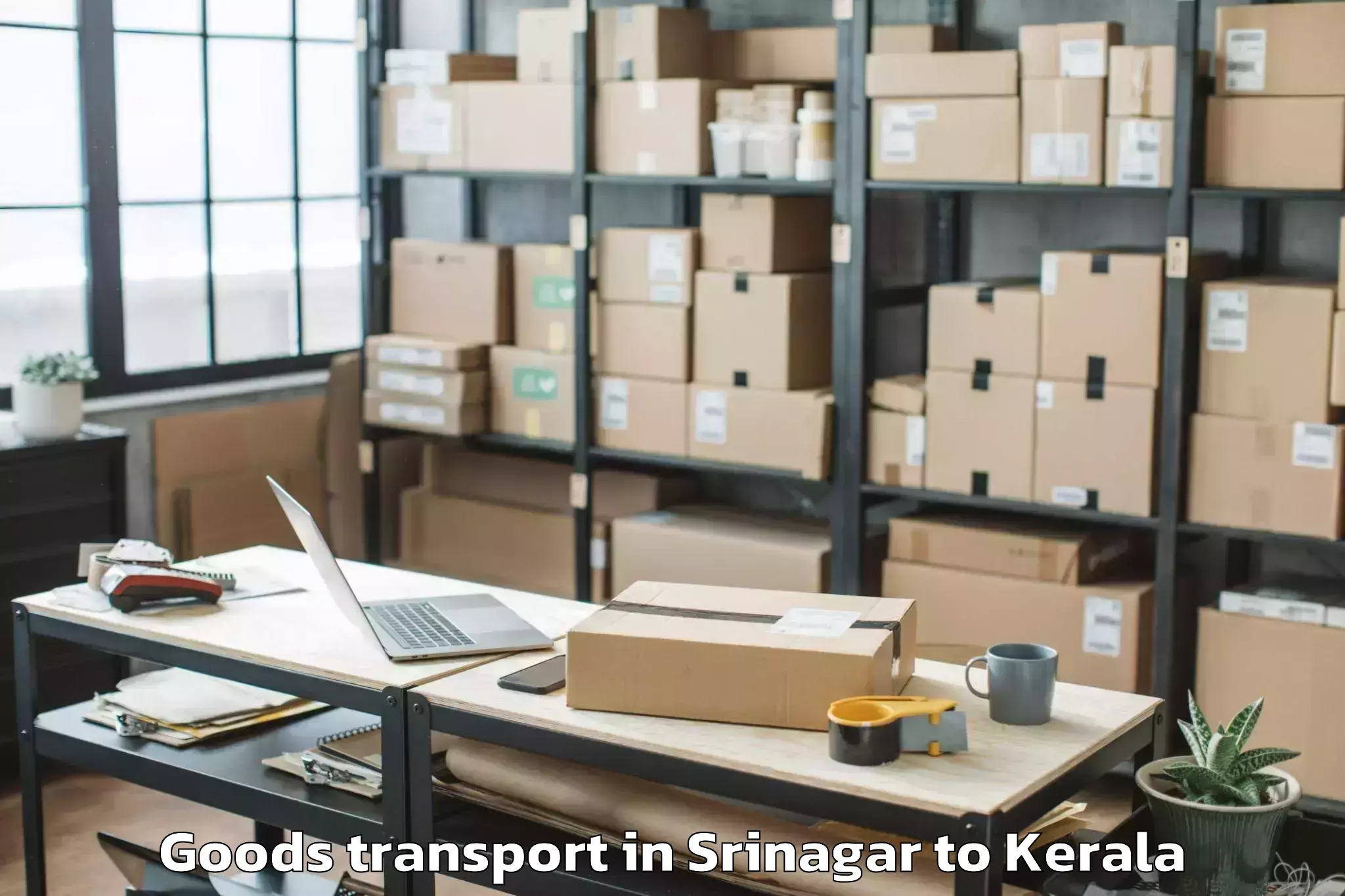 Book Your Srinagar to Adur Kla Goods Transport Today